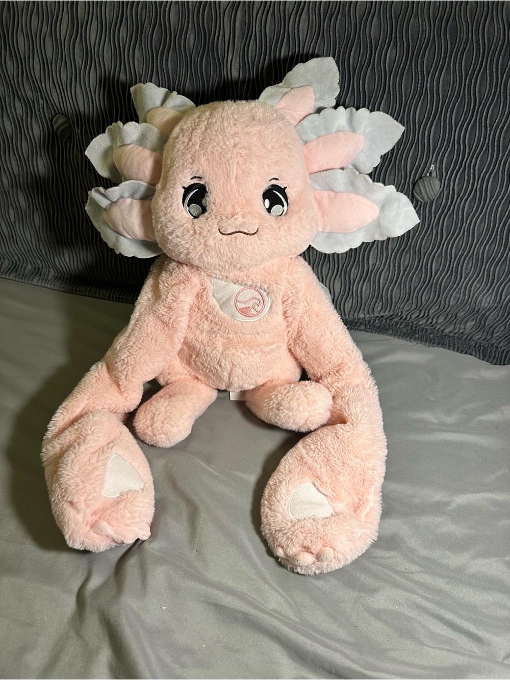 Huggle Healers weighted plushie - Ula the pink axolotl 4.5lbs